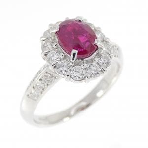 PT900 ルビー リング 1.12CT