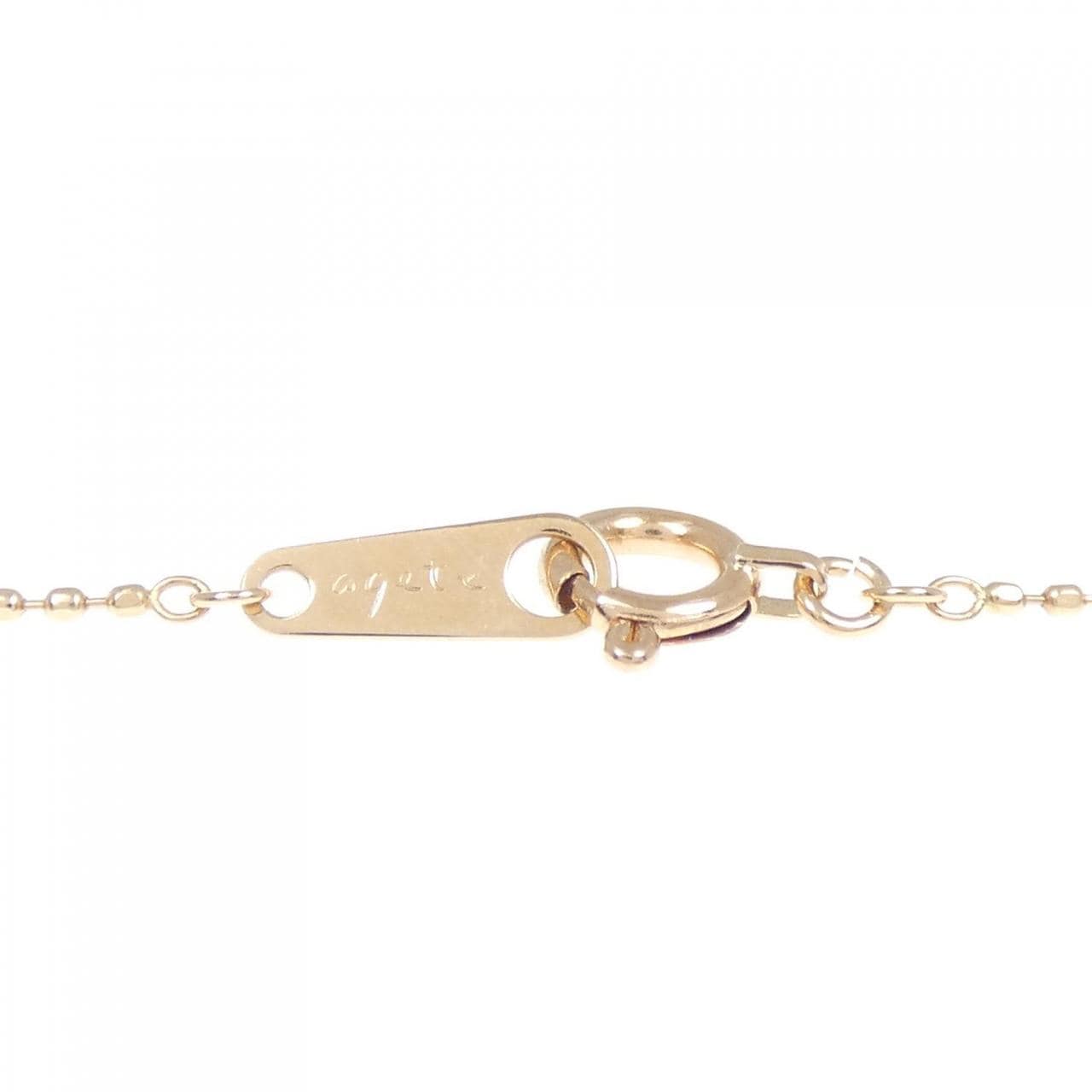 Agete Diamond Necklace 0.03CT