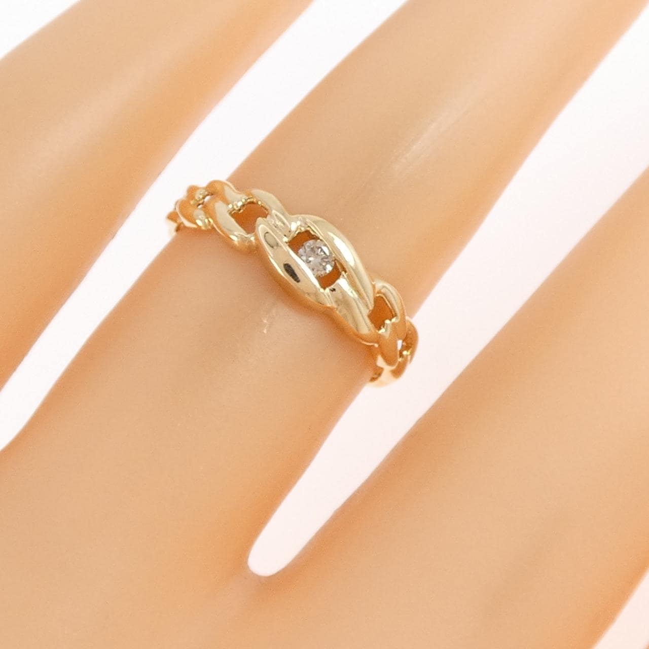 K18YG ダイヤモンド リング 0.07CT