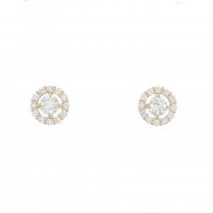 [BRAND NEW] K18YG Diamond earrings 0.205CT 0.200CT F SI2 Good