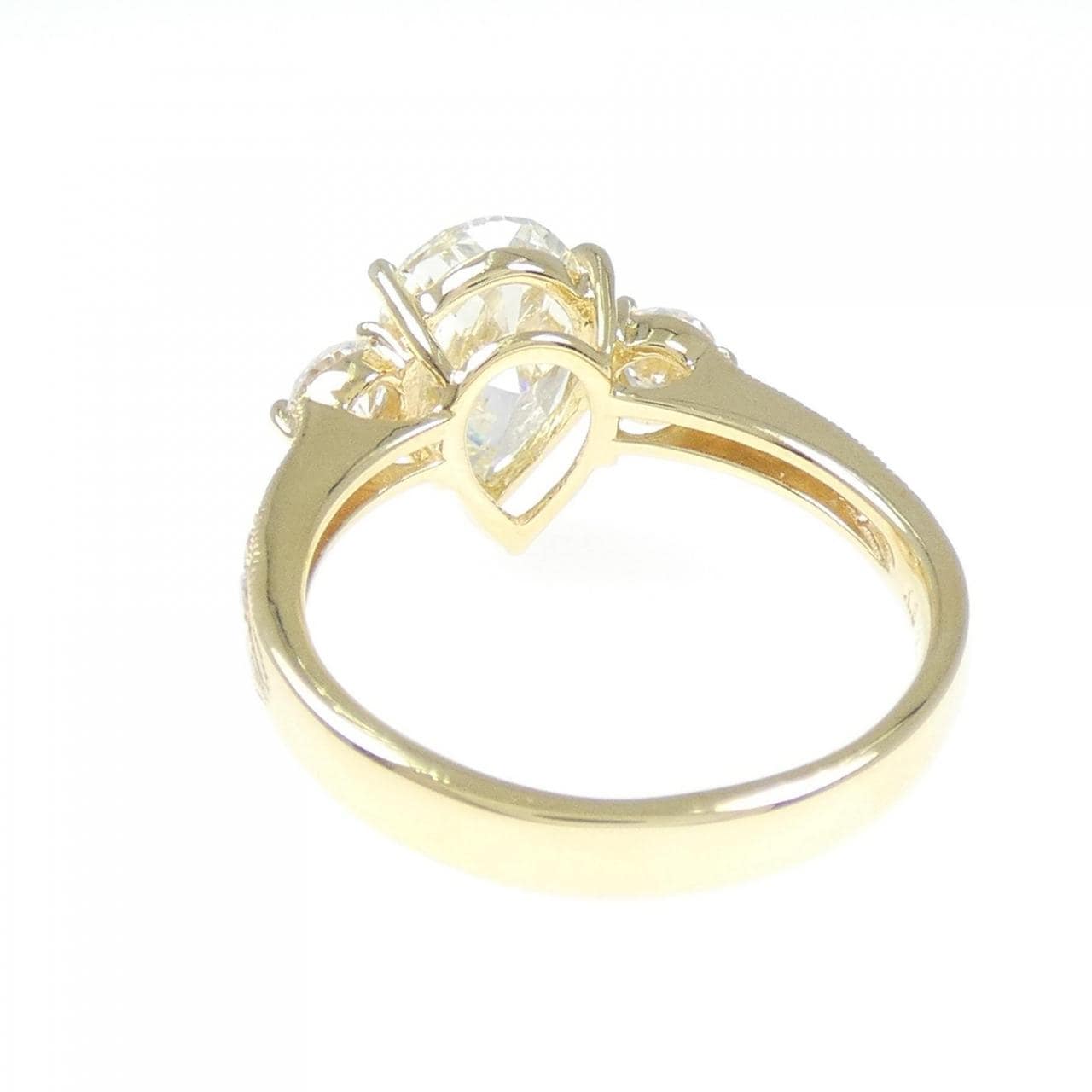 [Remake] K18YG Diamond Ring 2.074CT VLY SI1 Pear Shape
