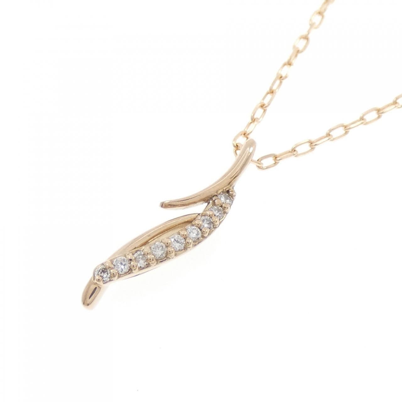 K18PG ダイヤモンド ネックレス 0.04CT