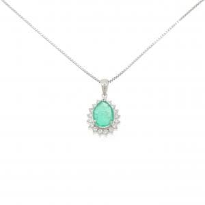 PT900/PT850 エメラルド ネックレス 2.93CT