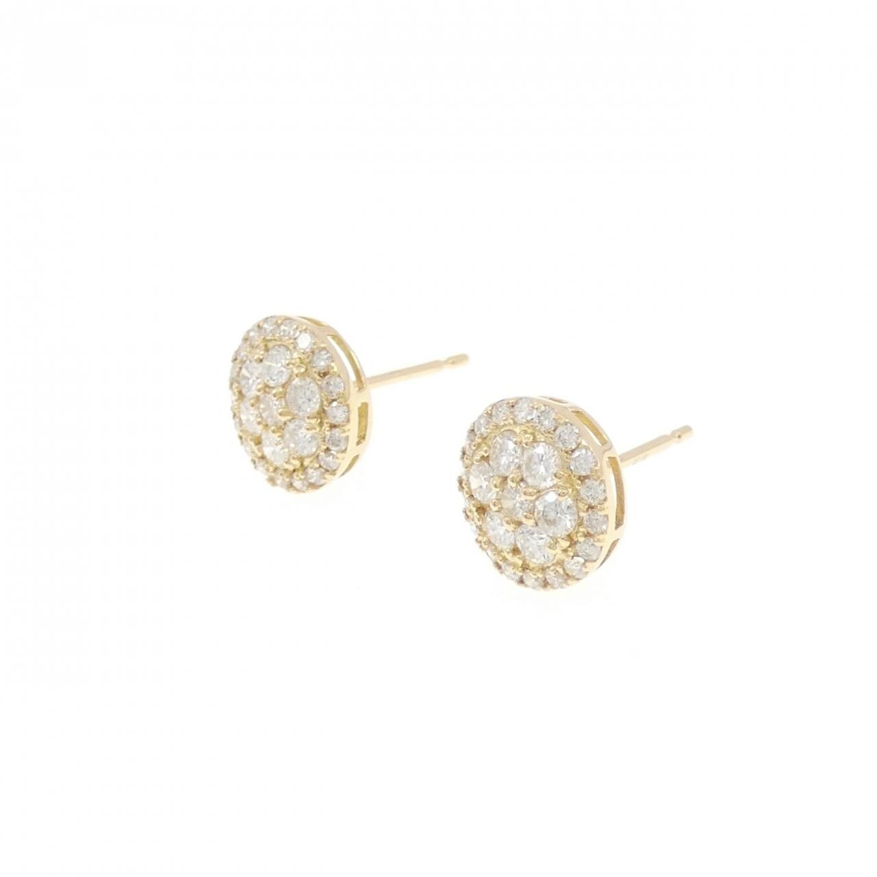 【リメイク】K18YG ダイヤモンド ピアス 0.60CT