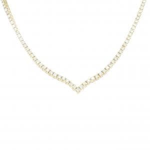 750YG ダイヤモンド ネックレス 6.54CT