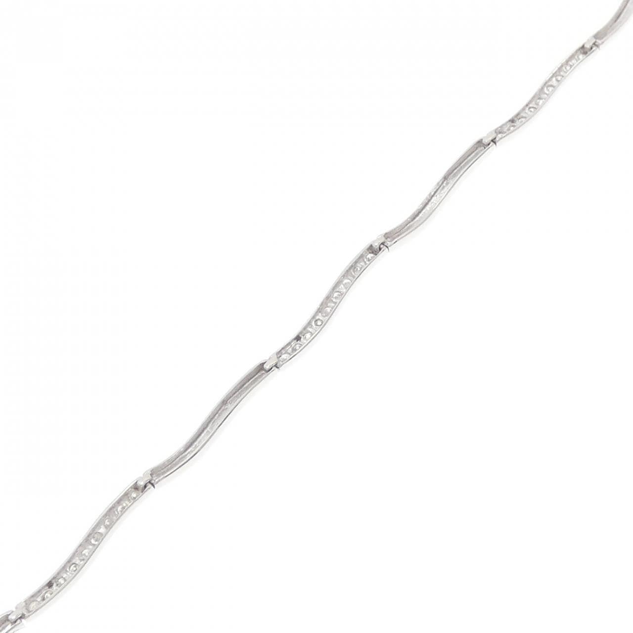 K18WG ダイヤモンド ブレスレット 0.20CT
