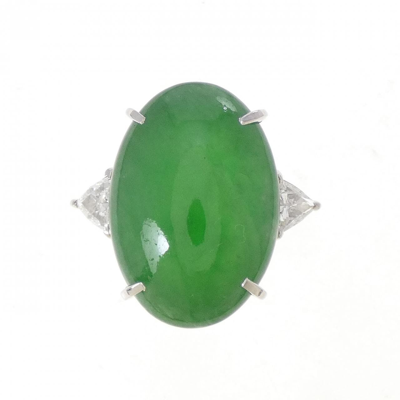 PT900 ヒスイ リング 17.39CT