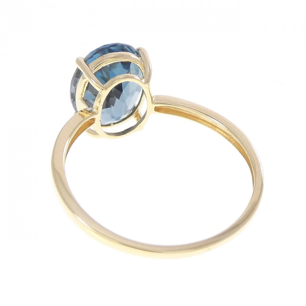 K18YG ブルートパーズ リング 2.50CT