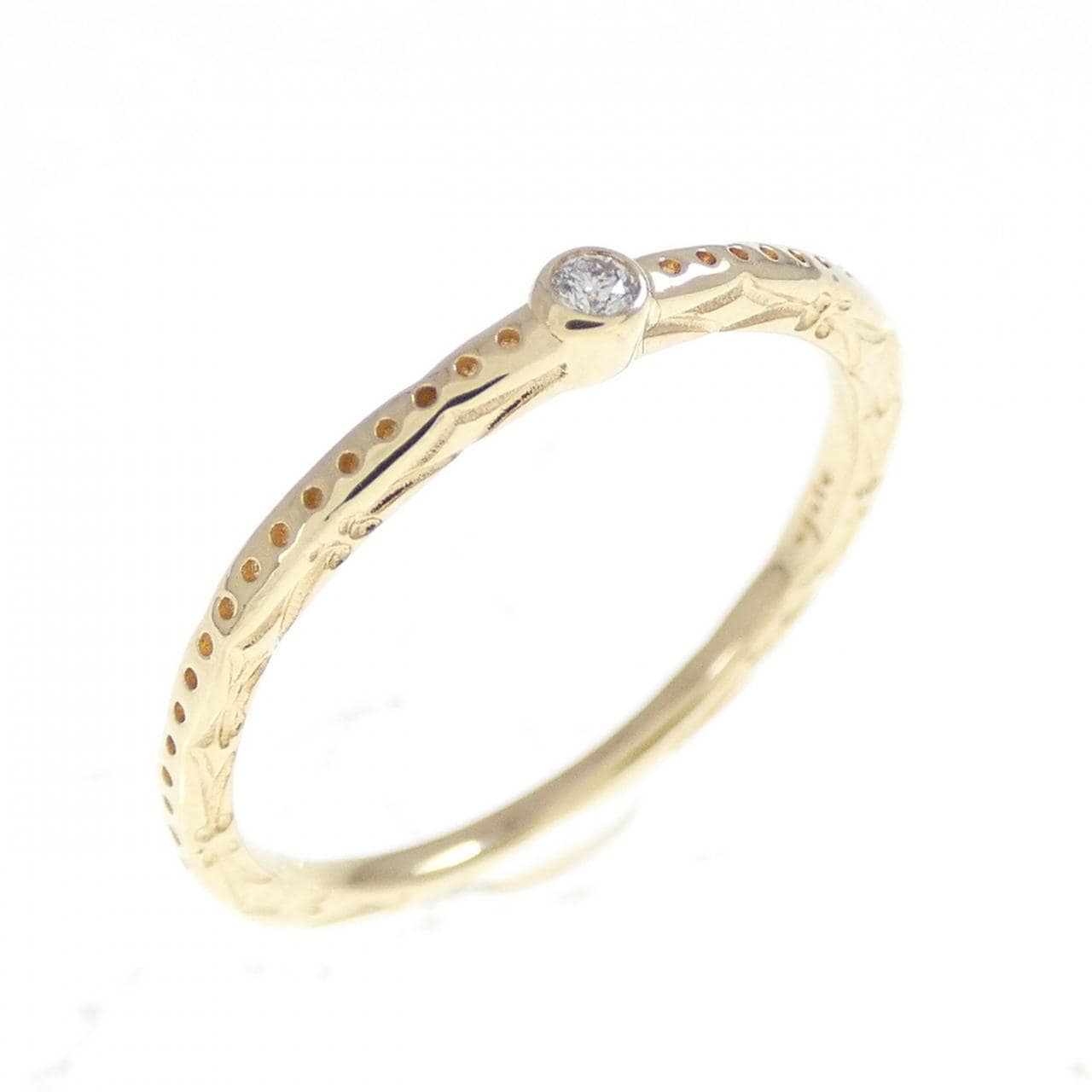 アガット ダイヤモンド リング 0.01CT