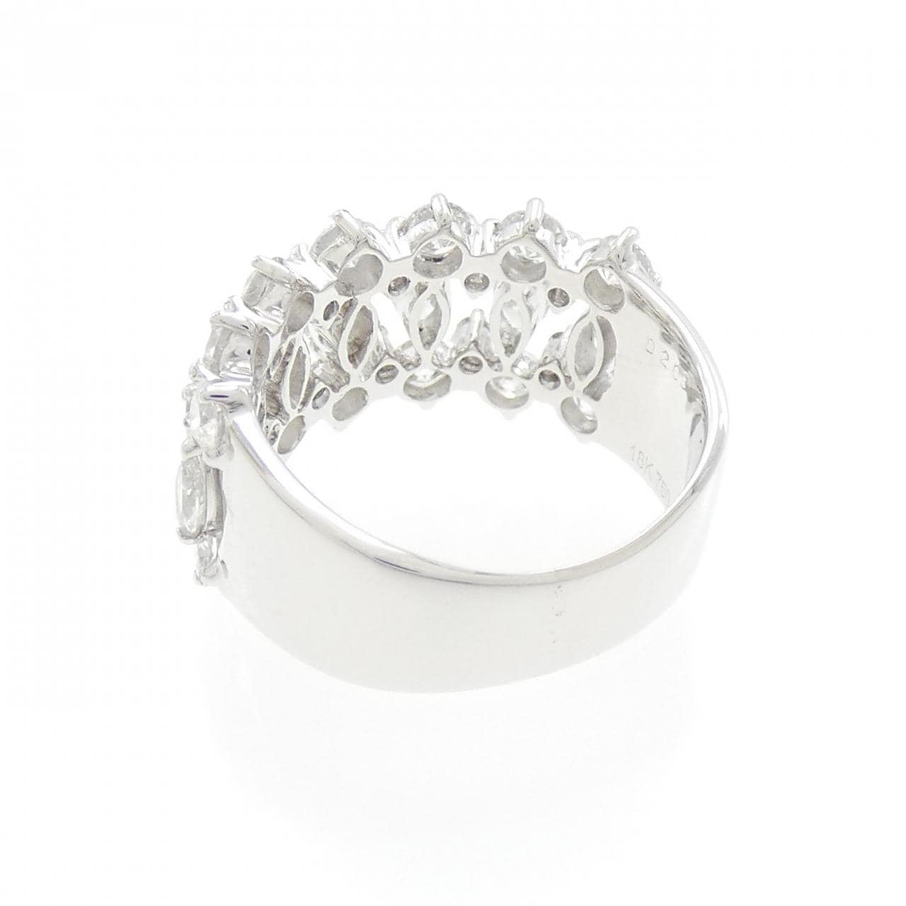 750WG ダイヤモンド リング 2.08CT