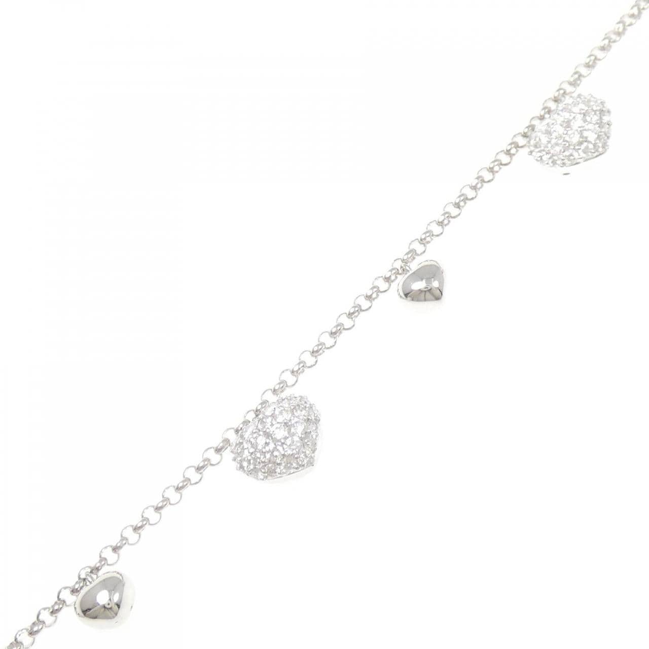 ポンテヴェキオ ハート ダイヤモンド ブレスレット 1.15CT