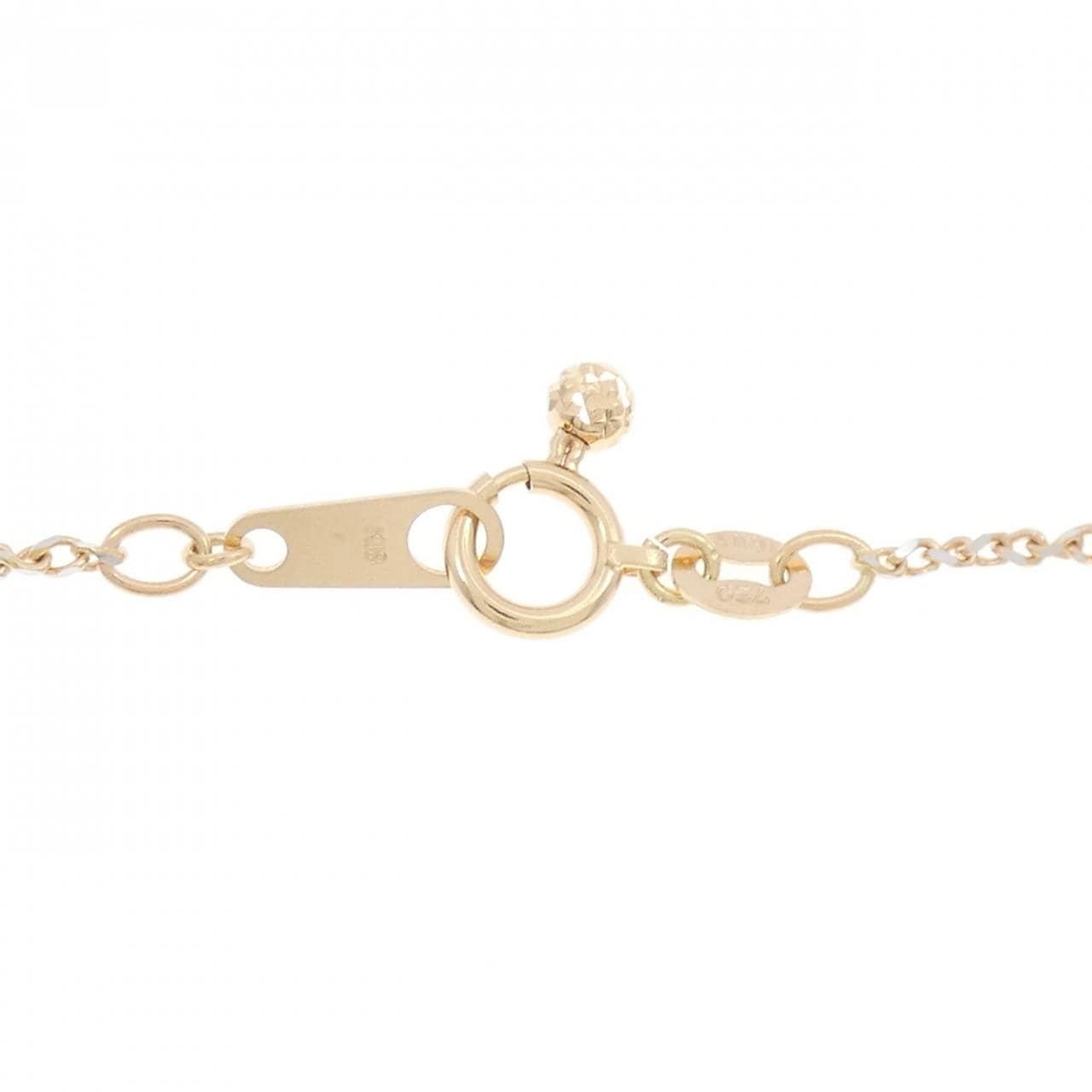 K18PG フラワー ガーネット ネックレス 2.79CT