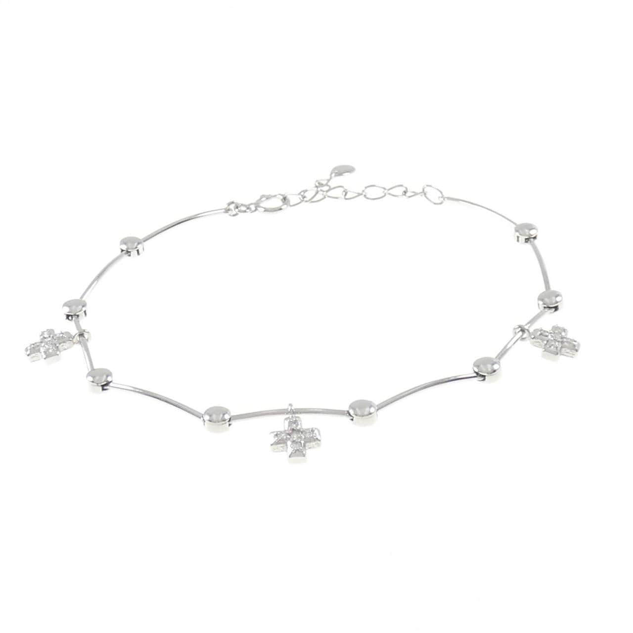 PT850 クロス ダイヤモンド ブレスレット 0.15CT