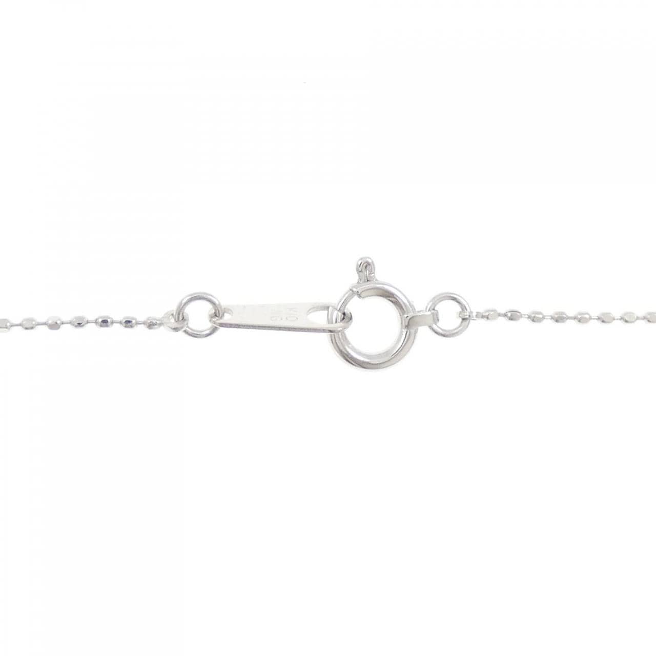 K10WG ハート ダイヤモンド ネックレス 0.03CT