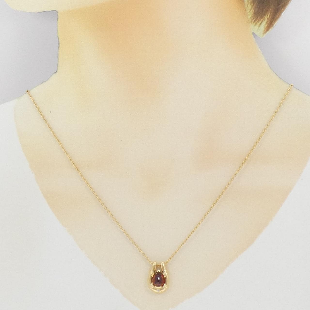 ポーラ ガーネット ネックレス 1.68CT