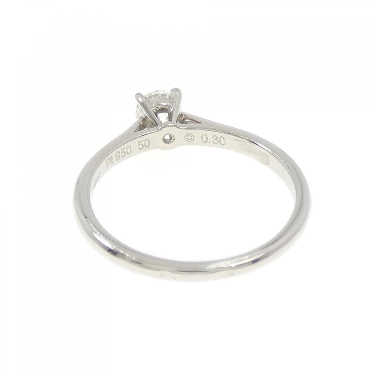 カルティエ 1895 ソリテール リング 0.30CT F VS1 VG