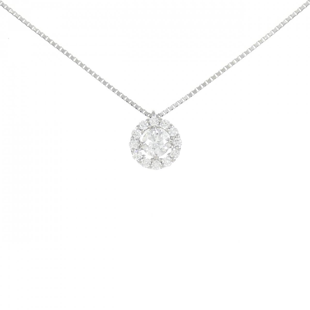 [BRAND NEW] PT Diamond Necklace 0.225CT E VS2 Good