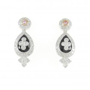 K18WG/K18PG カラーストーン ピアス