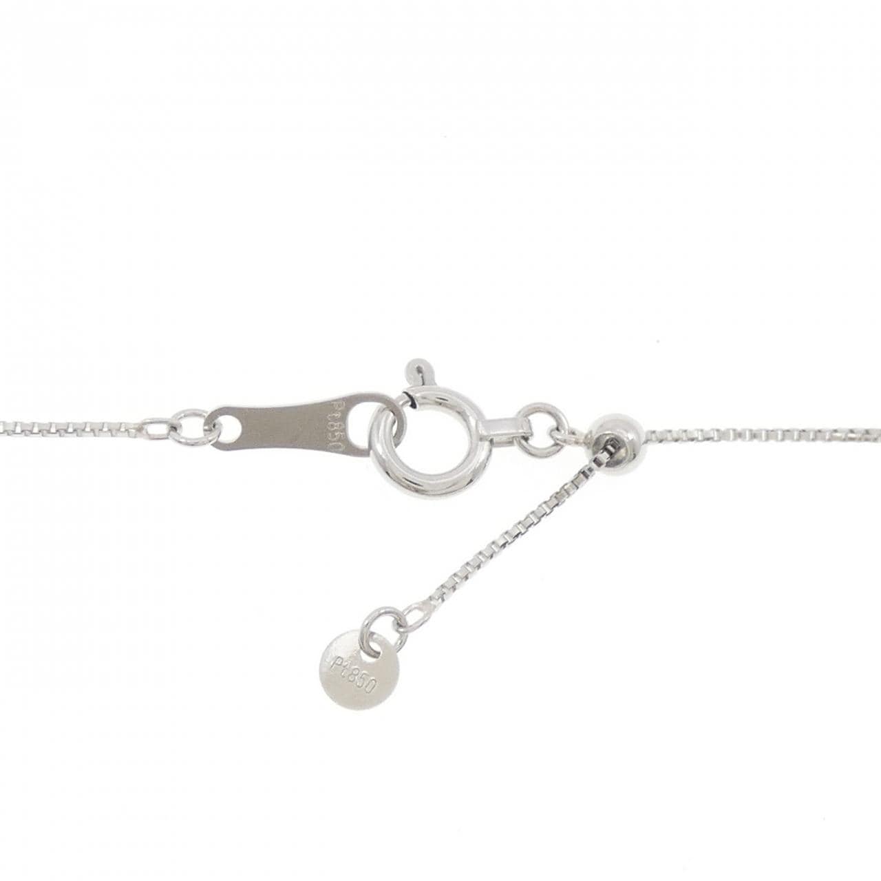 PT900/PT850 ルビー ネックレス 0.805CT