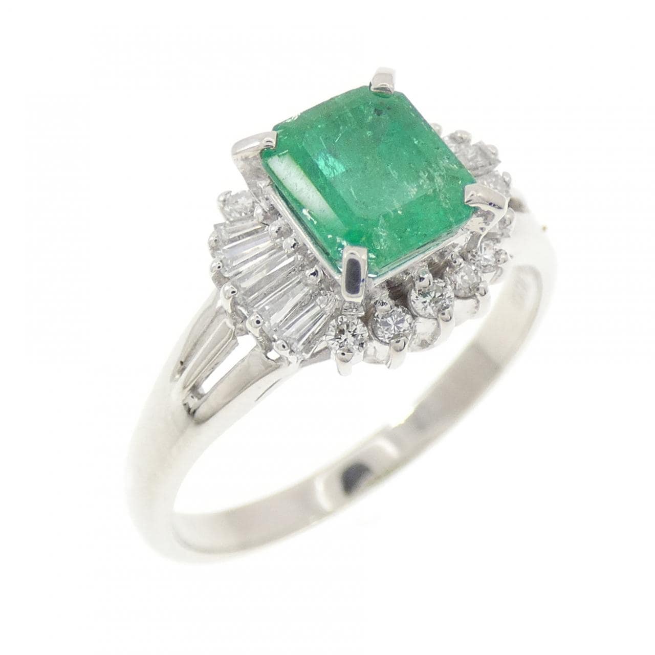 PT900 エメラルド リング 1.08CT