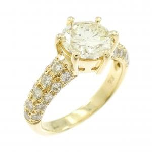 K18YG ダイヤモンド リング 1.41CT