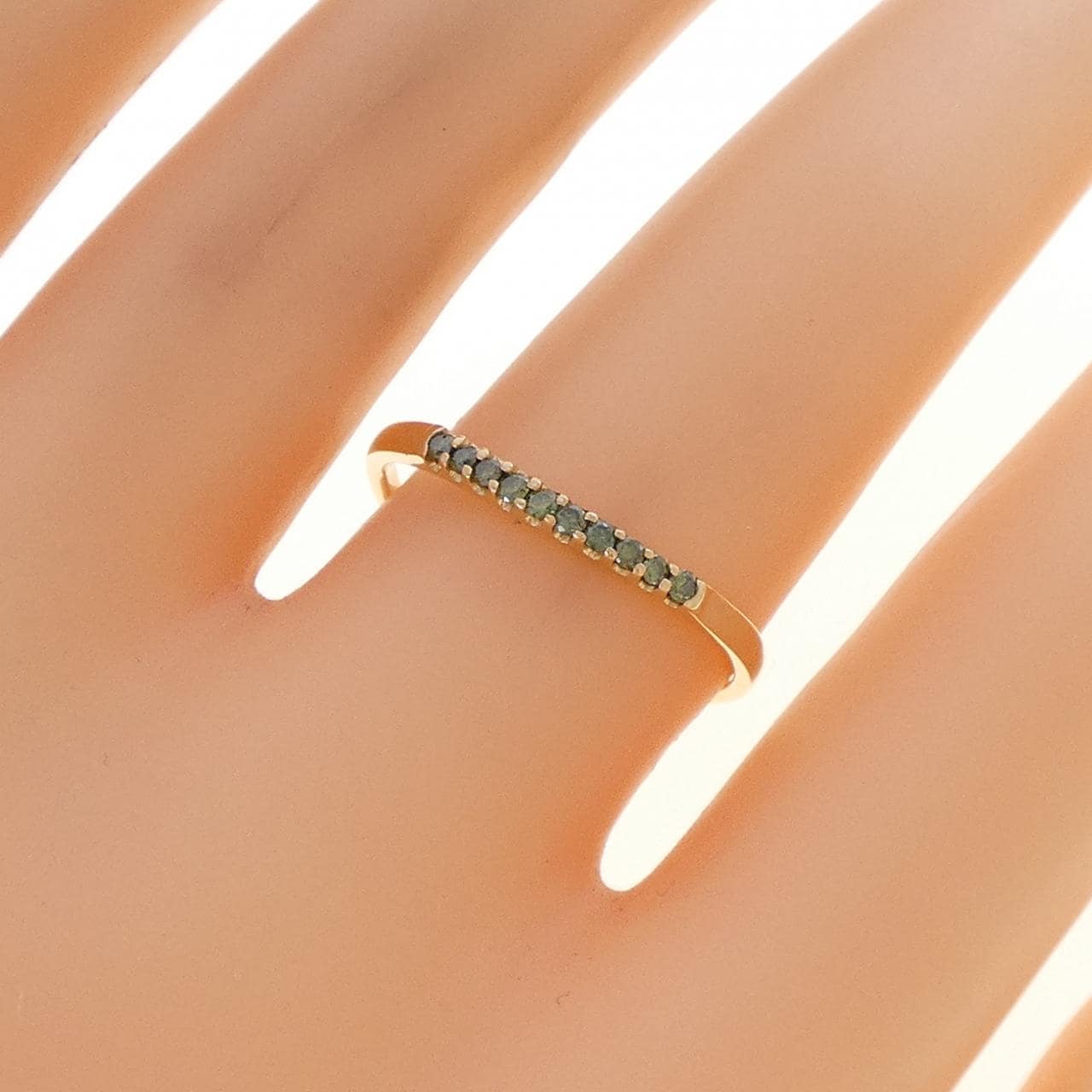 K18YG ダイヤモンド リング 0.1CT