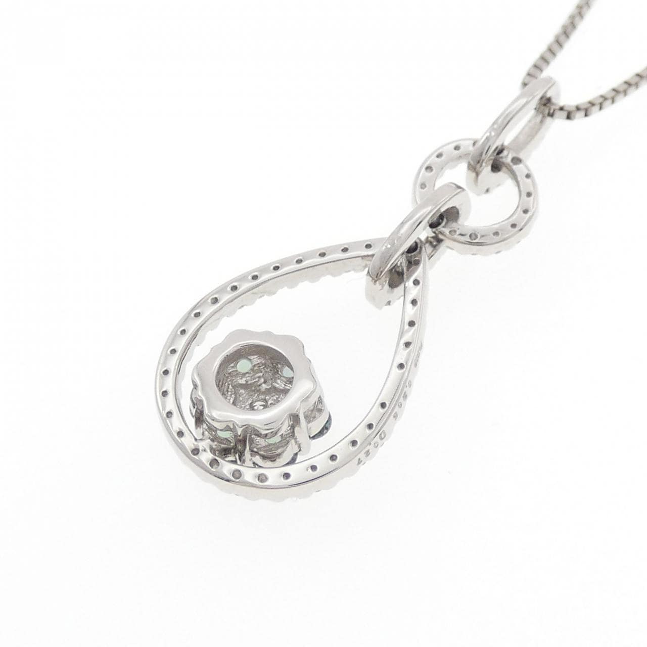 PT900/PT850 フラワー アレキサンドライト ネックレス 0.265CT