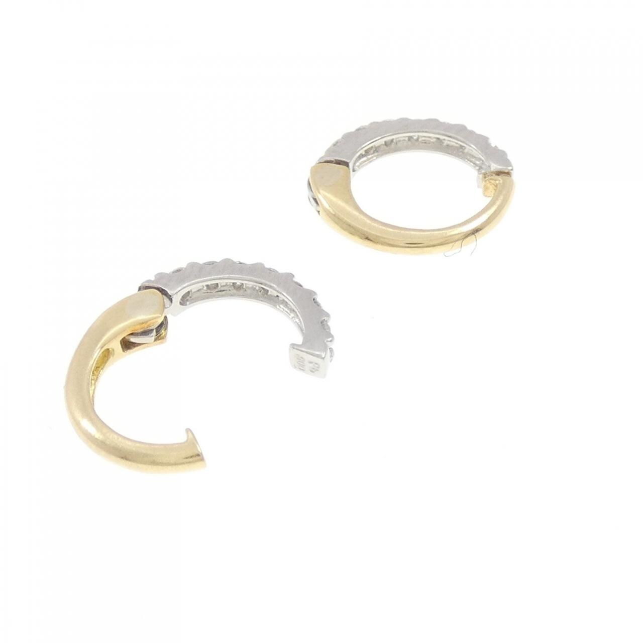 コメ兵｜K18YG/PT ダイヤモンド イヤリング 0.18CT｜ジュエリー
