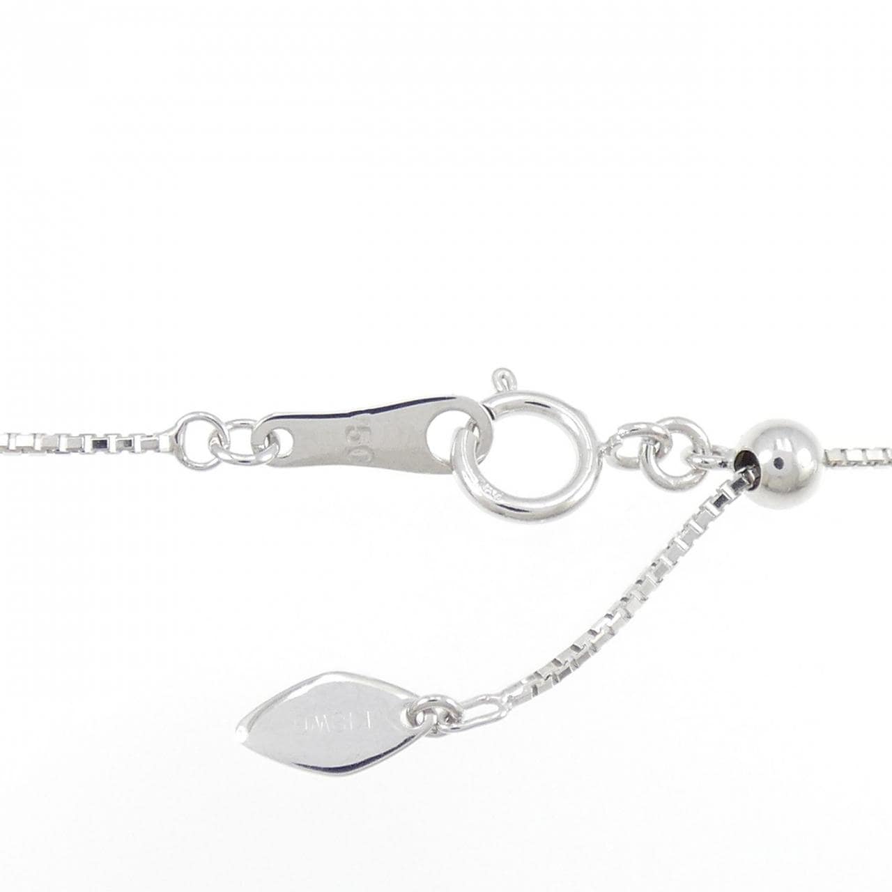 K18WG ソリティア ダイヤモンド ネックレス 0.20CT