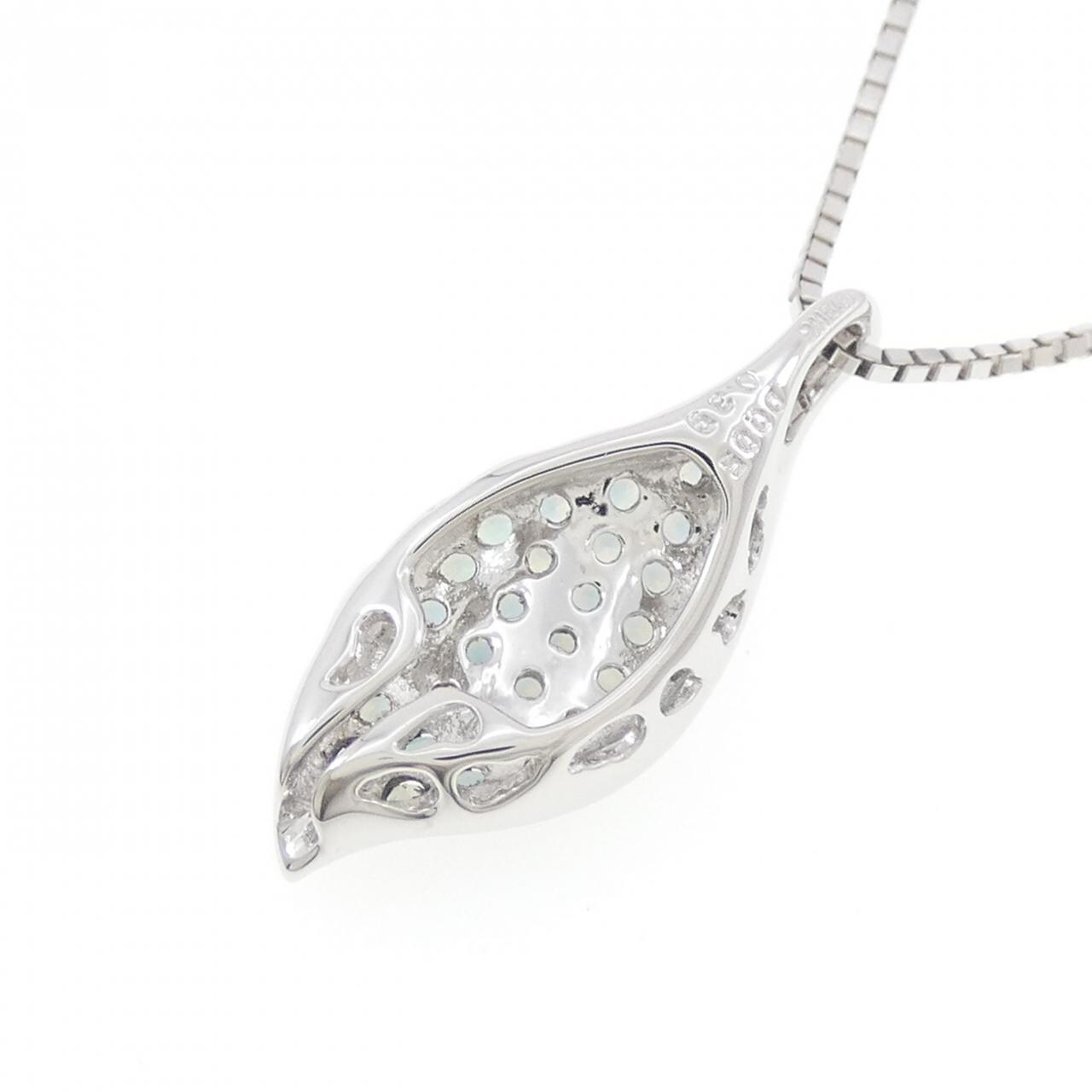 K18WG/K18BG アレキサンドライト ネックレス 0.39CT