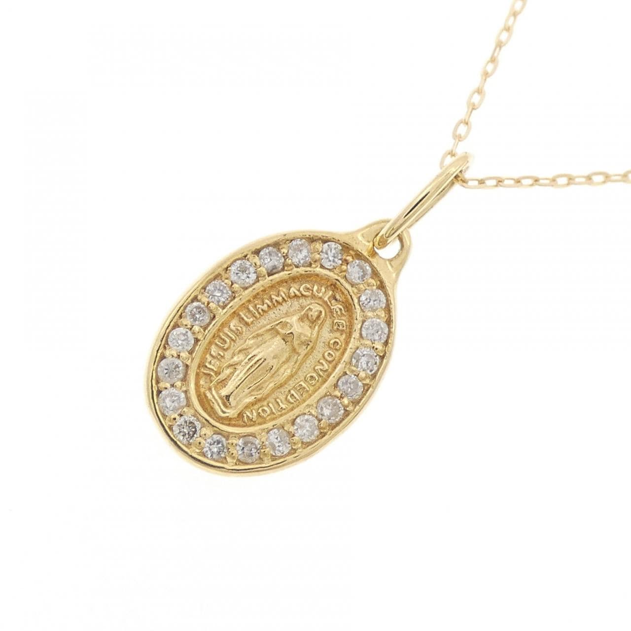K18YG ダイヤモンド ネックレス 0.10CT
