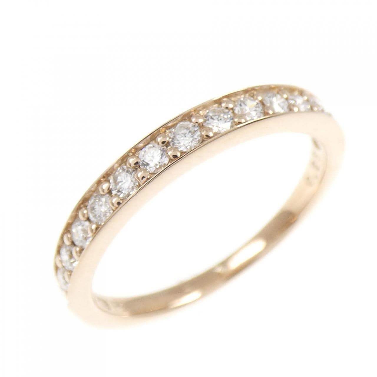 K18PG ハーフエタニティ ダイヤモンド リング 0.25CT
