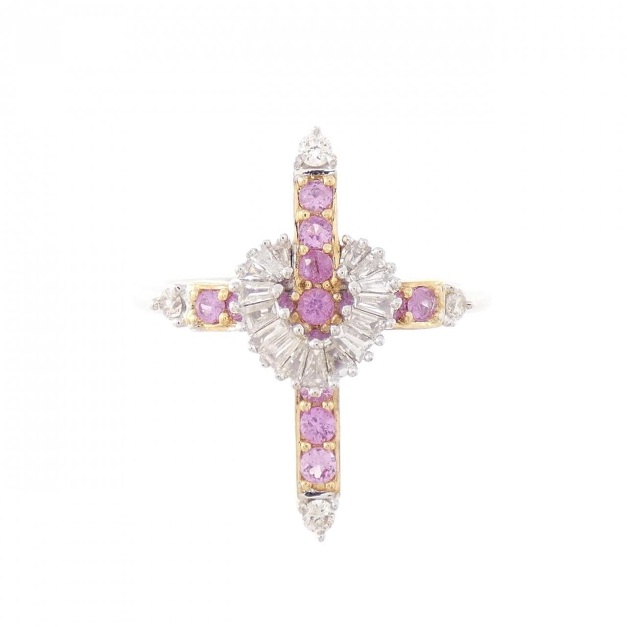 K18YG/K18WG サファイヤ リング 0.25CT