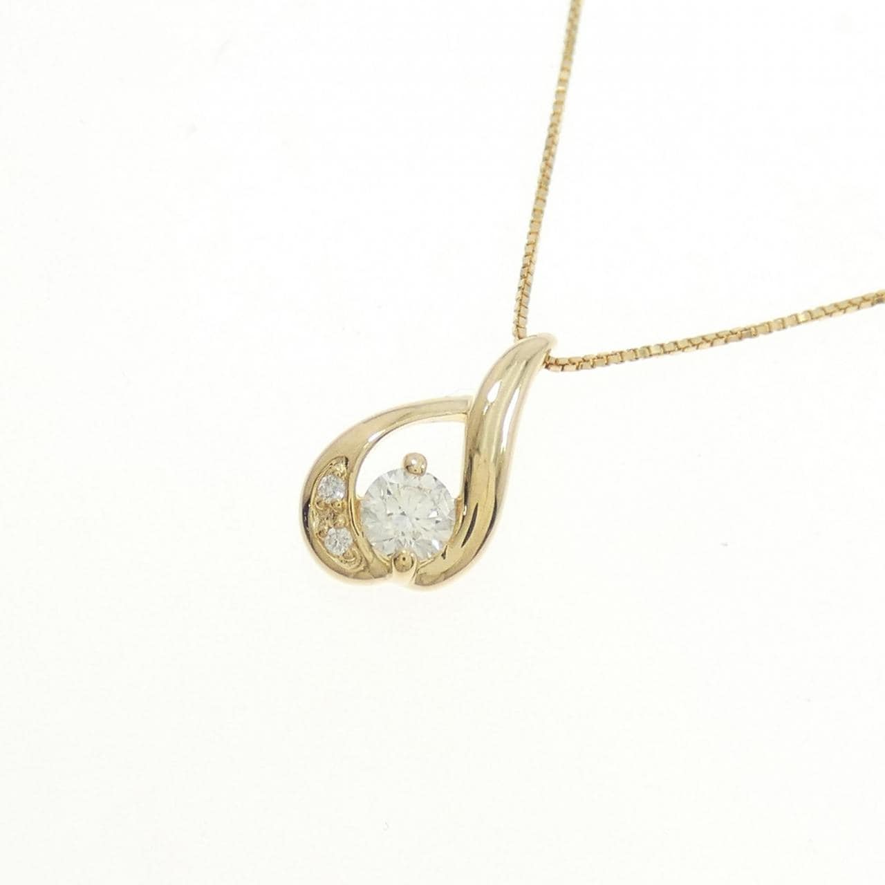 K18YG ダイヤモンド ネックレス 0.147CT