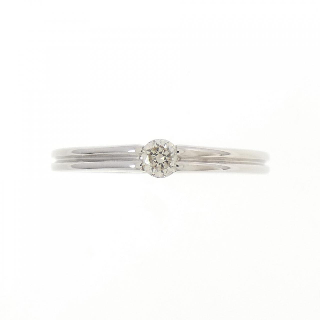 K18WG ダイヤモンド リング 0.10CT