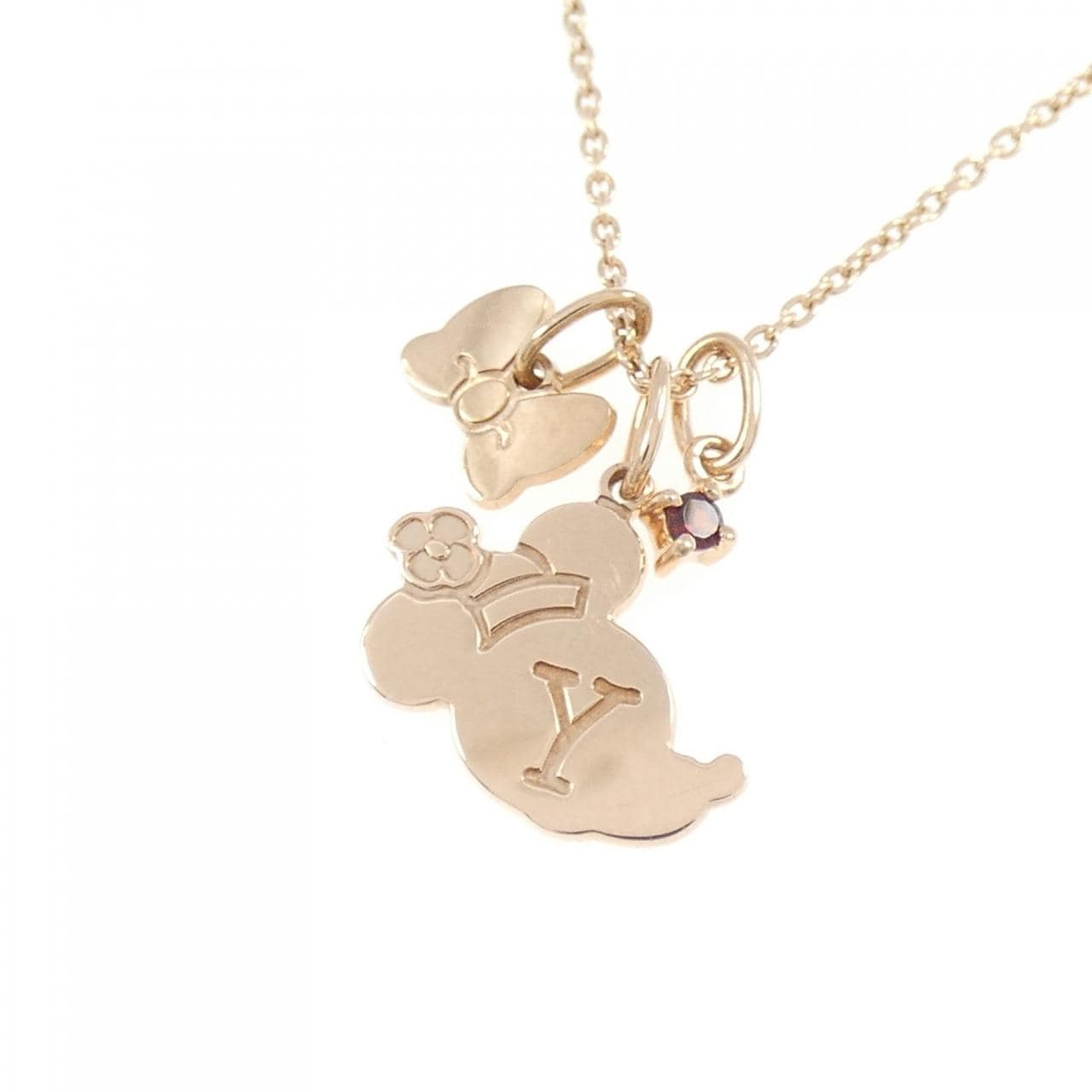 K10PG ガーネット ネックレス