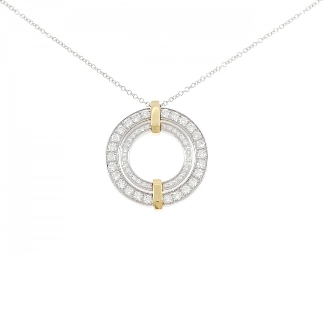 ティファニー エッジ スモール ネックレス 0.69CT