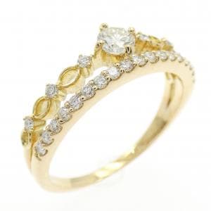 【リメイク】K18YG ダイヤモンド リング 0.40CT