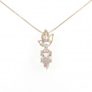 K18PG モルガナイト ネックレス 2.30CT