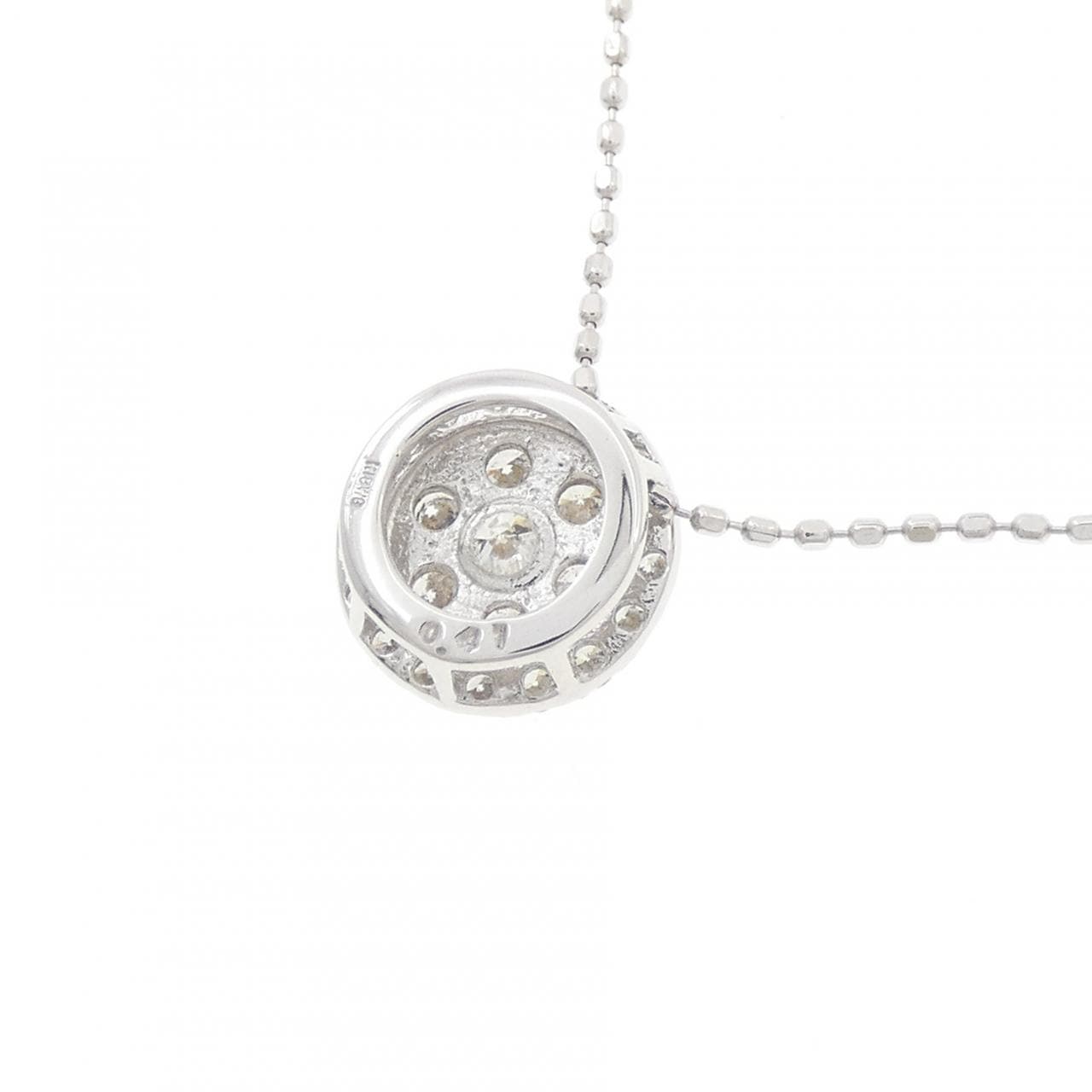 K18WG ダイヤモンド ネックレス 0.41CT
