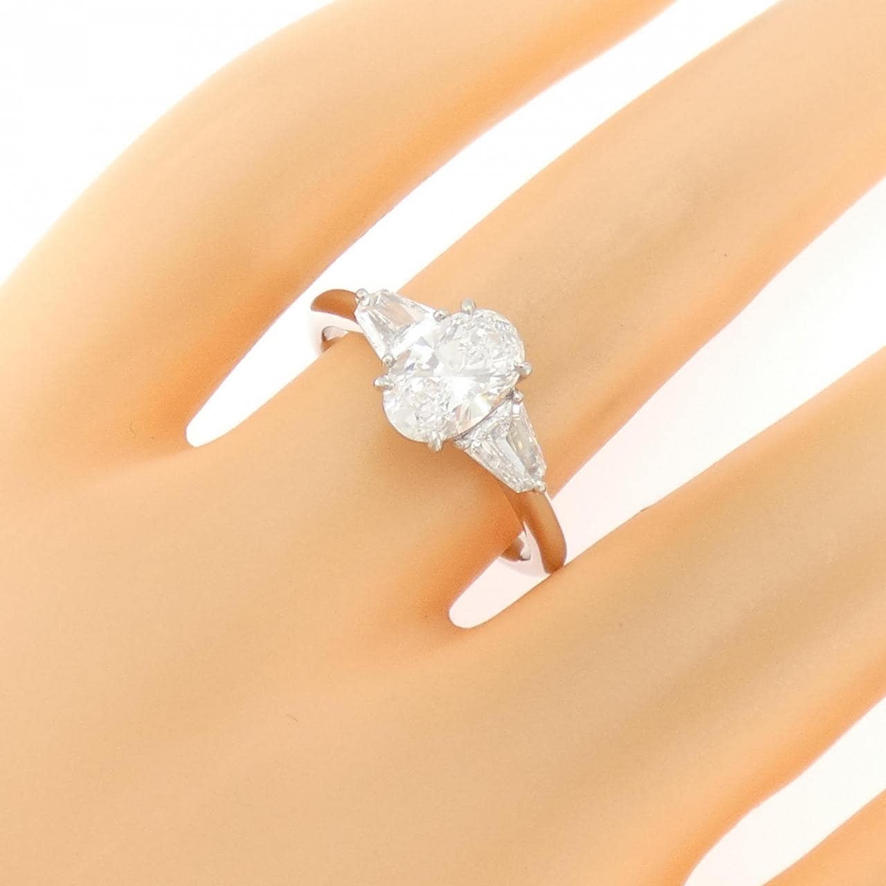 PT900 ダイヤモンド リング 1.032CT D VS1 オーバルカット