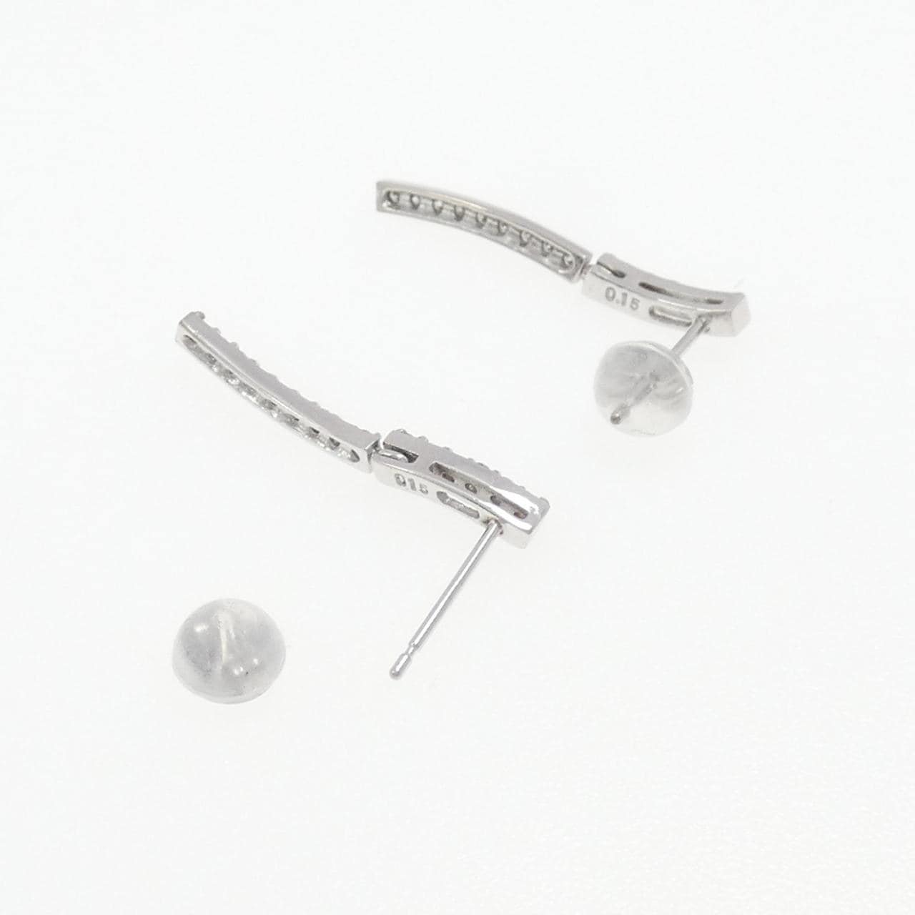 K18WG ダイヤモンド ピアス 0.30CT