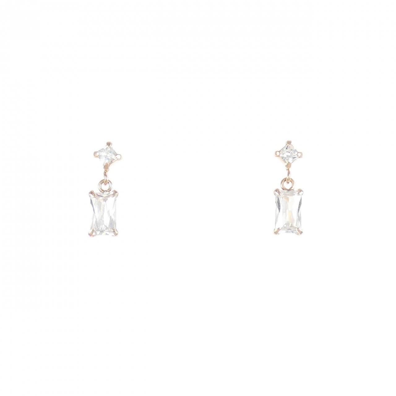 K10PG キュービック ピアス