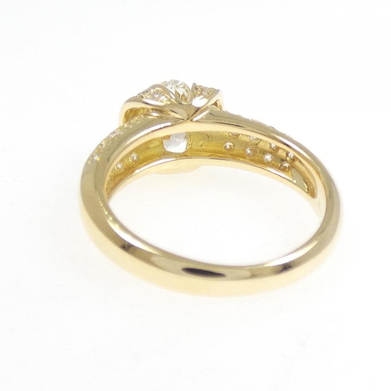 K18YG ダイヤモンド リング 0.605CT