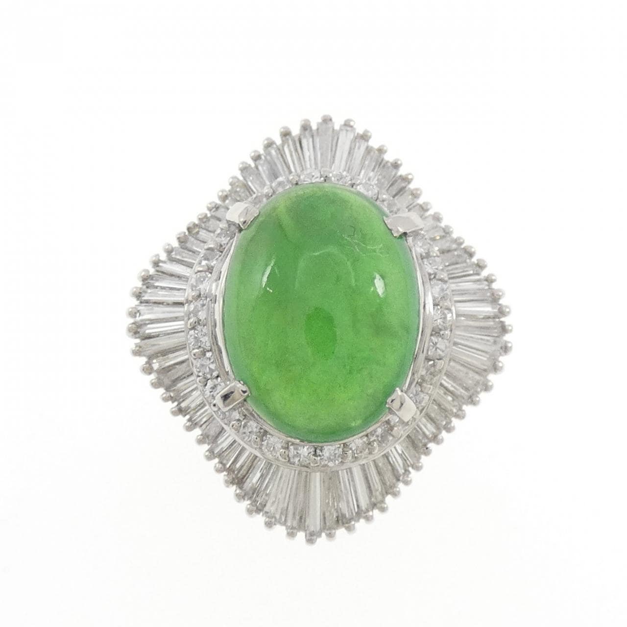 PT900 ヒスイ リング 5.202CT