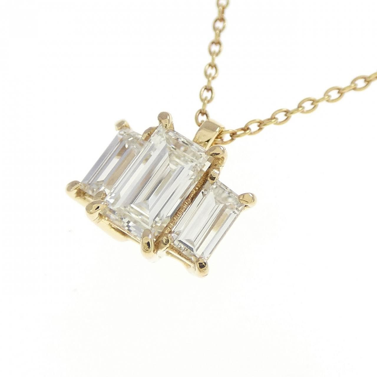 K18YG ダイヤモンド ネックレス 0.73CT