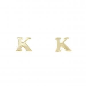 K18YG イニシャルK ピアス