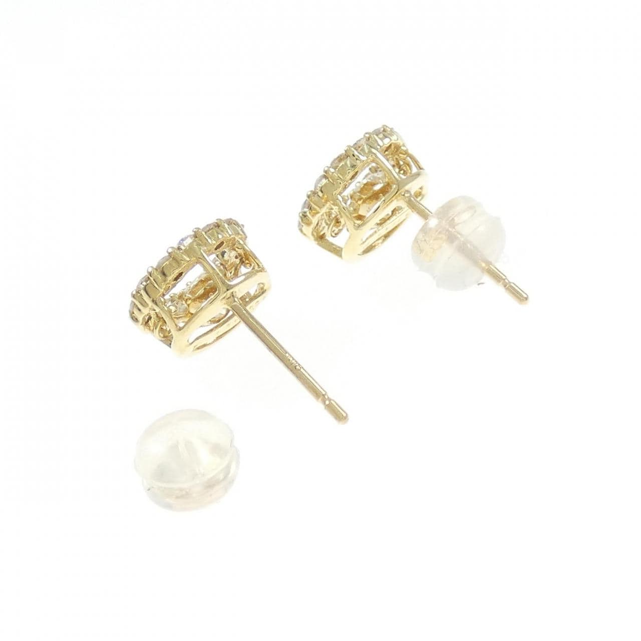 [BRAND NEW] K18YG Diamond earrings 0.249CT 0.237CT H SI1-2 VG-GOOD