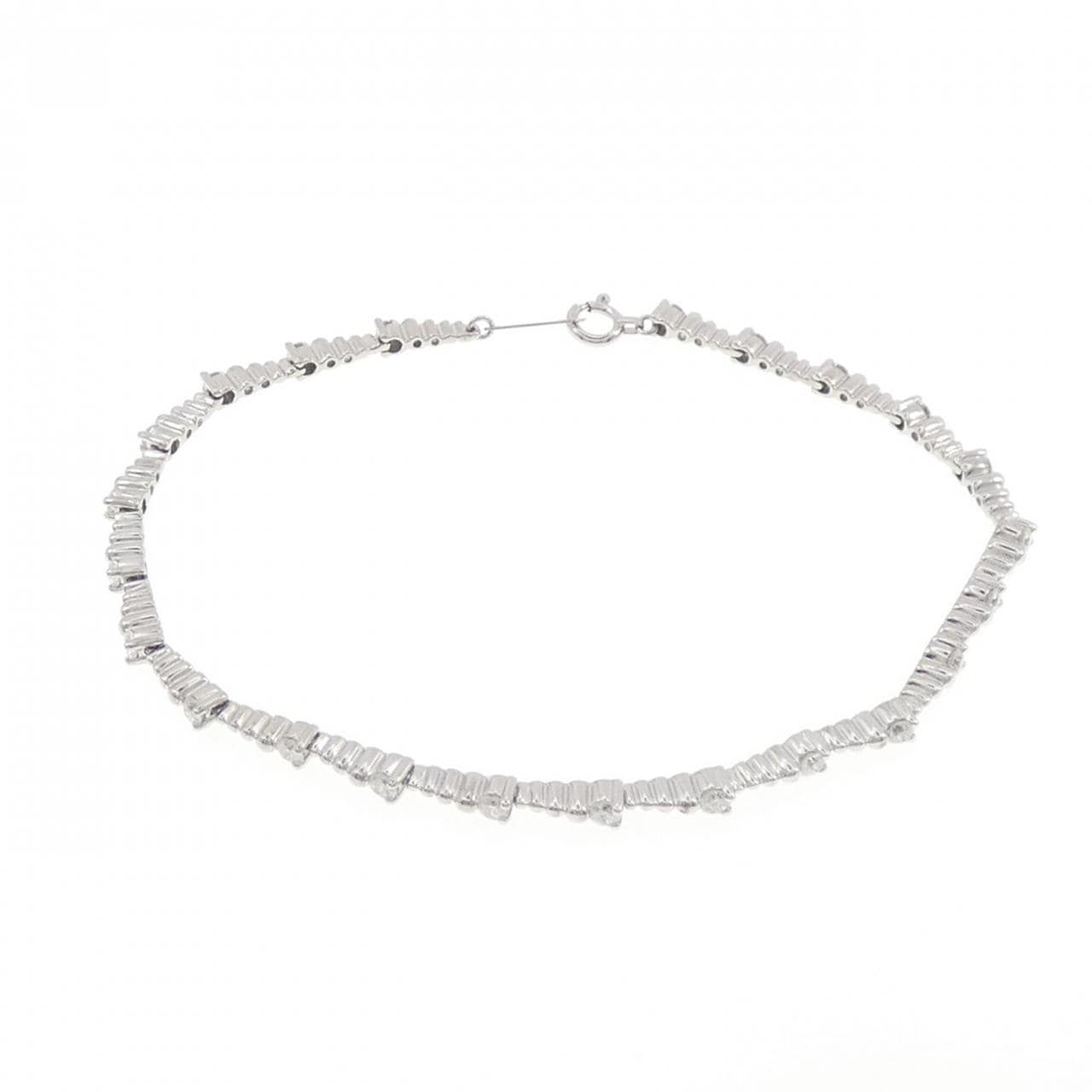 K18WG ダイヤモンド ブレスレット 0.92CT