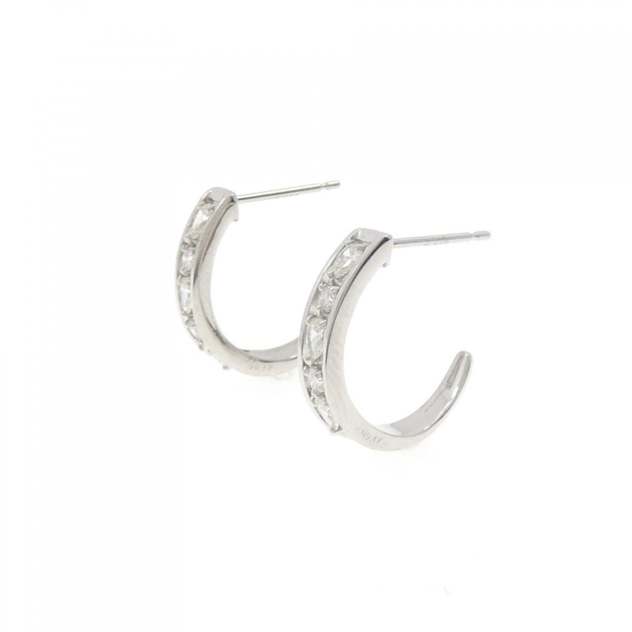 【新品】PT900 ダイヤモンド ピアス 0.34CT